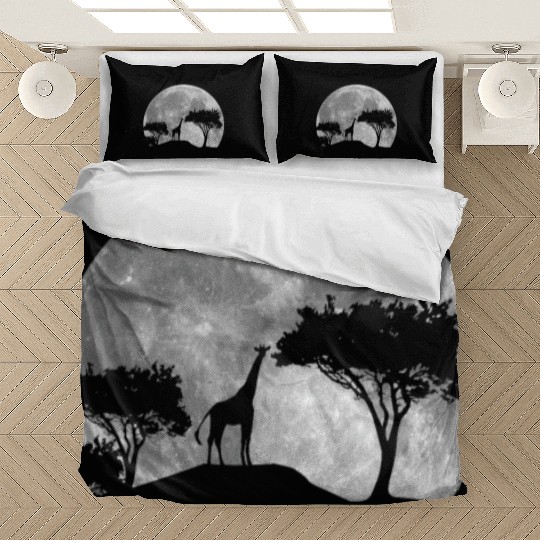 Giraffe Savanna By Night Bedding Sets
