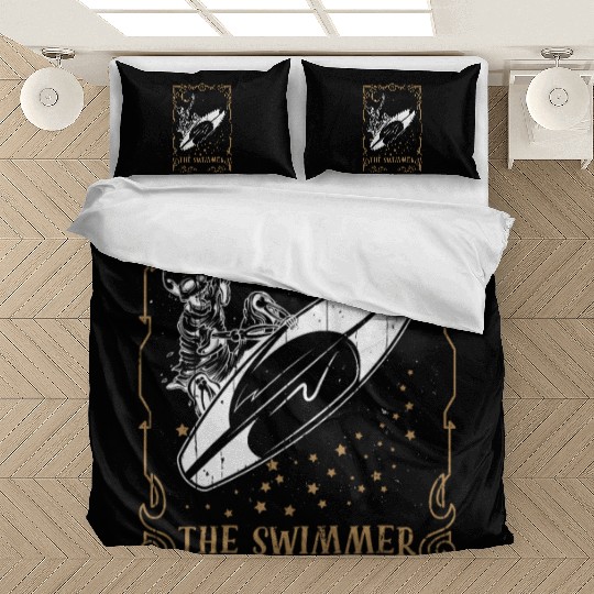 Tarot Card Occult Club Gothic Surfer Swimmer Surf Bedding Sets