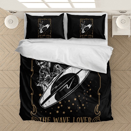 Tarot Card Occult Club Gothic Surfer Wave Surf Bedding Sets
