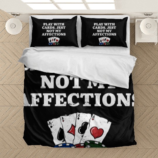 Play with Cards Poker Couples Poker Player Lovers Bedding Sets