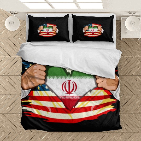 Persians Who Live in America Iran Flag Bedding Sets