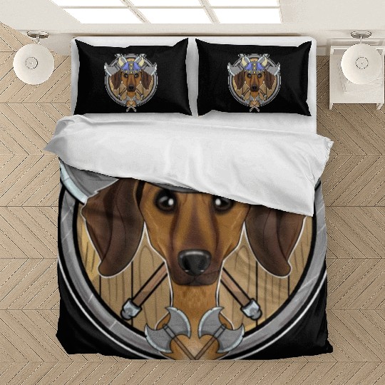 Dachshund I Valhalla I Viking Bedding Sets