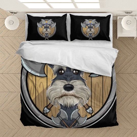 Miniature Schnauzer I Valhalla I Viking Bedding Sets