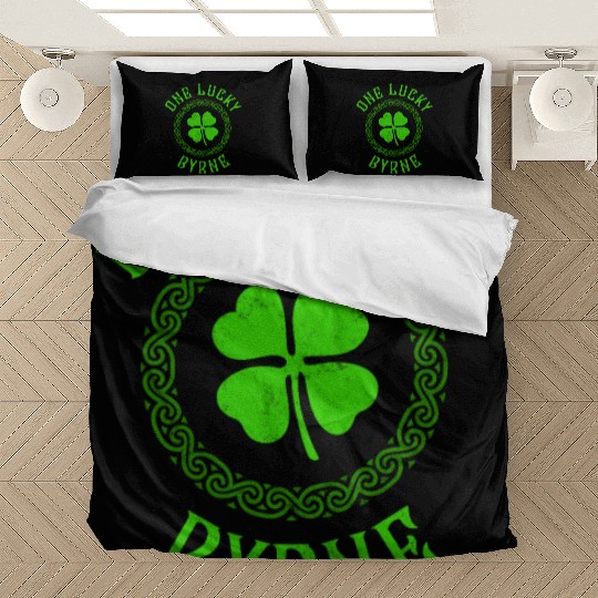 One Lucky Byrne Irish Family 4 Leaf Clover Bedding Sets