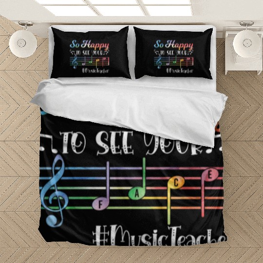 Music Teacher First Day of School Bedding Sets