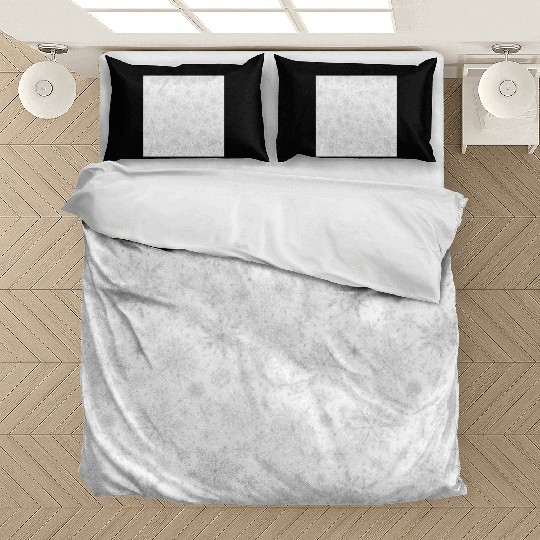 Modern Snowflakes Pattern White Silver Bedding Sets