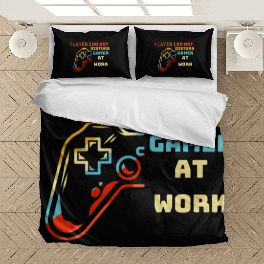 Do Not Disturb Gamer At Work-Gaming Lover Bedding Sets
