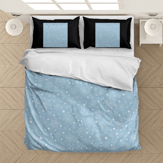 Light Blue Snowflakes Pattern Bedding Sets