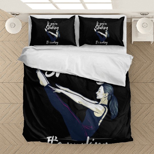 Funny Pilates For Women Men Gym Fitness Instructor Bedding Sets