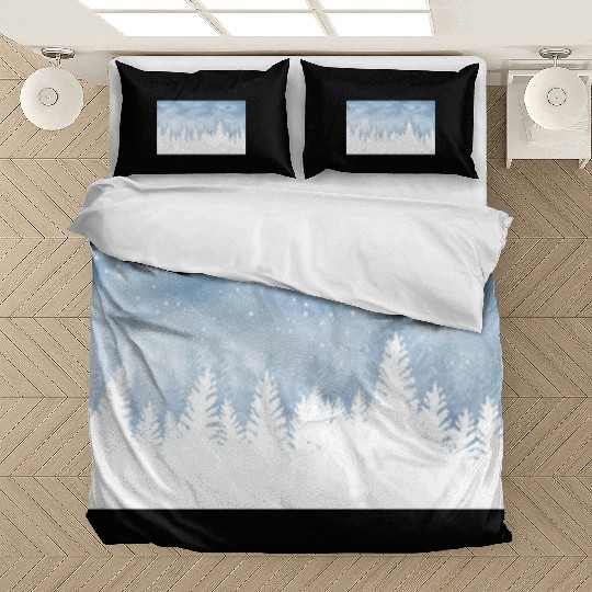 Christmas Winter Wonderland Snow Night Bedding Sets
