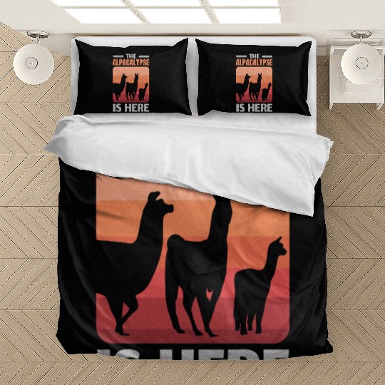 The Alpacalypse Is Here Llama Alpaca Whisperer Bedding Sets