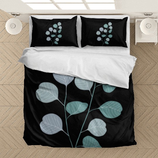 Eucalyptus evergreen design - natural plant leaves Bedding Sets