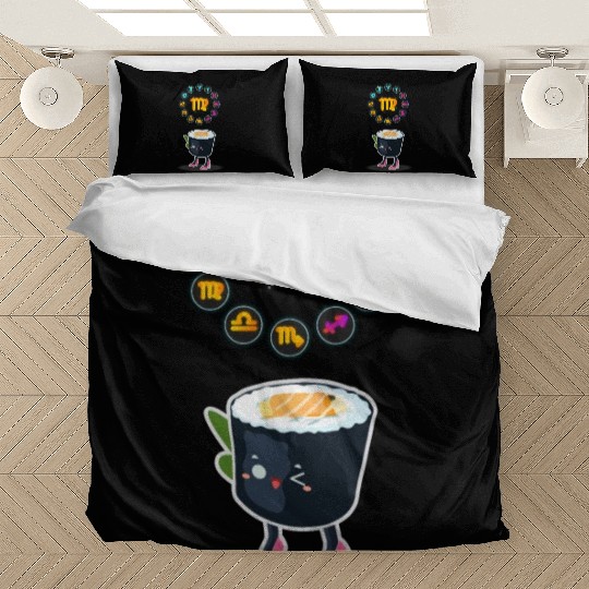 Japanese Sushi Funny Virgo Zodiac Sushi Lover Pun Bedding Sets