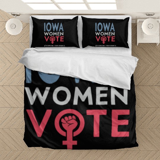 Iowa Women Vote Voter 2022 Election Feminist Bedding Sets