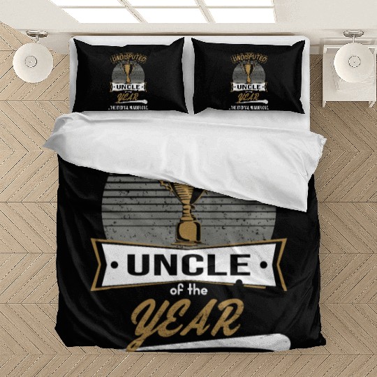 Uncle of the year Award Trophy for Birthday of Bedding Sets