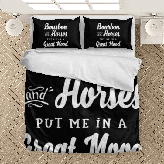 Mens Bourbon and Horses Great Mood Fun Kentucky Bedding Sets