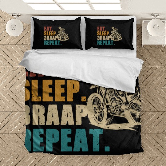Motorcycle Sleep Braaap Bedding Sets