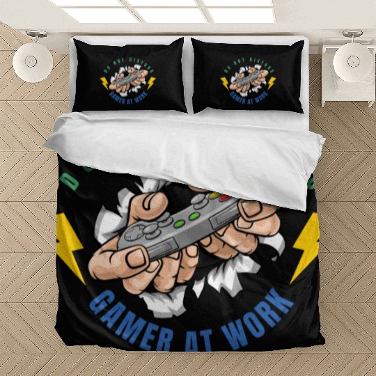 Do Not Disturb Gamer At Work-Gaming Lover Bedding Sets
