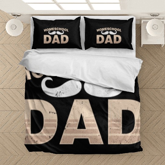 Homeschool Dad Father Homeschooling Daddy Bedding Sets
