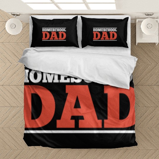 Homeschool Dad Daddy Father Homeschooling Bedding Sets