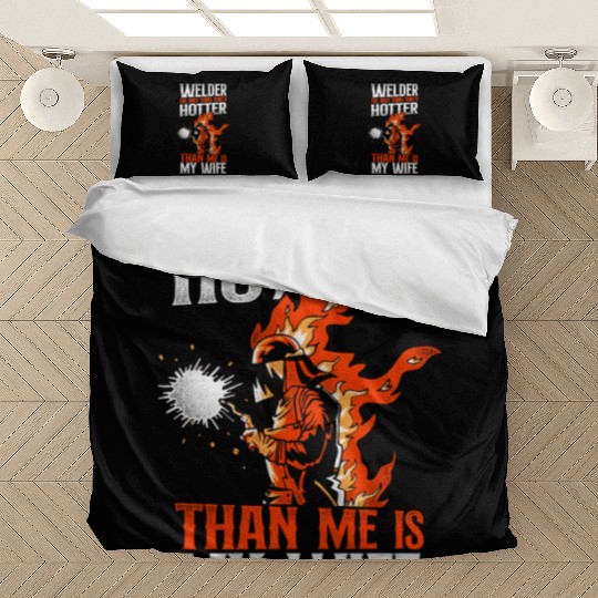 Welder Welding Husband Wife Bedding Sets