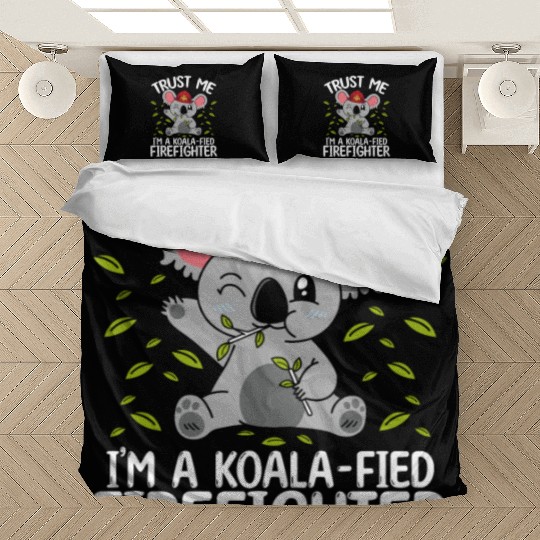 Koala Firefighter Rescue Team Night Shift Fire Bedding Sets