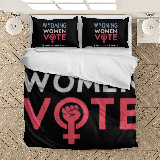 Wyoming Women Vote Voter 2022 Election Feminist Bedding Sets