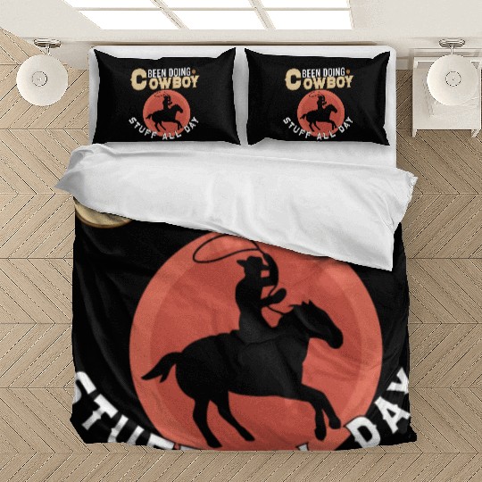 Cowboy Barn Bull Rider Rodeo Country Western Gift Bedding Sets