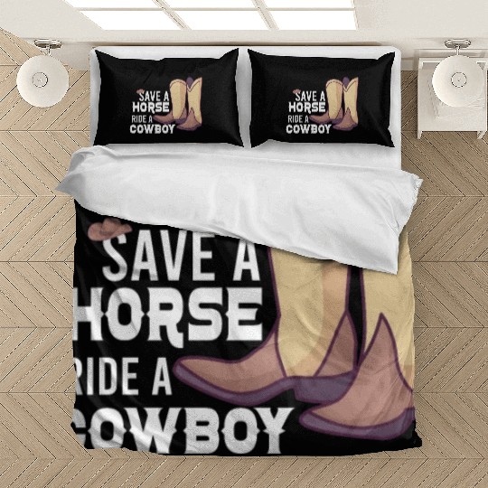 Cowboy Barn Bull Rider Rodeo Country Western Gift Bedding Sets
