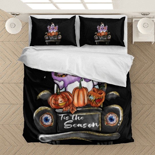Boo Tis the season sublimation Halloween Bedding Sets