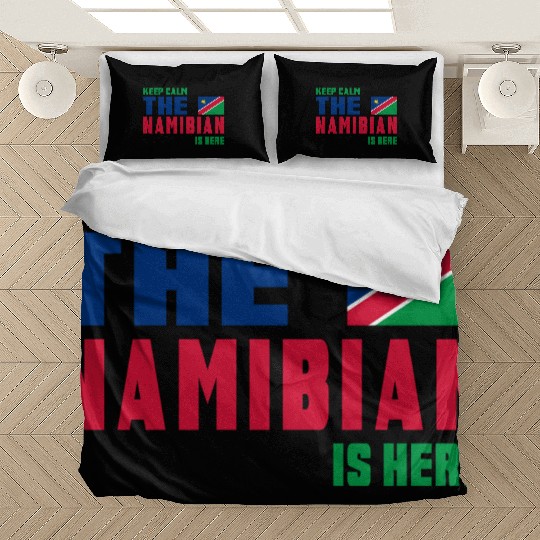 Keep Calm Namibia flag design Bedding Sets