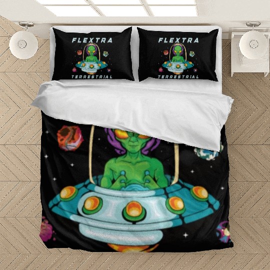 Alien Extraterrestrial Area 51 UFO Space Geek Gift Bedding Sets
