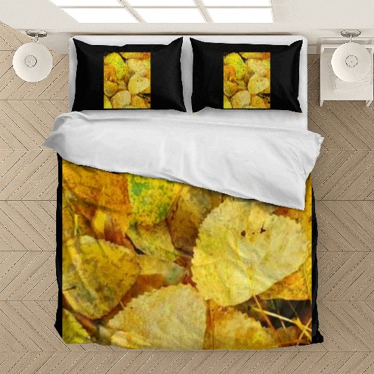 Autumn is coming flowers green orange yellow Great Bedding Sets