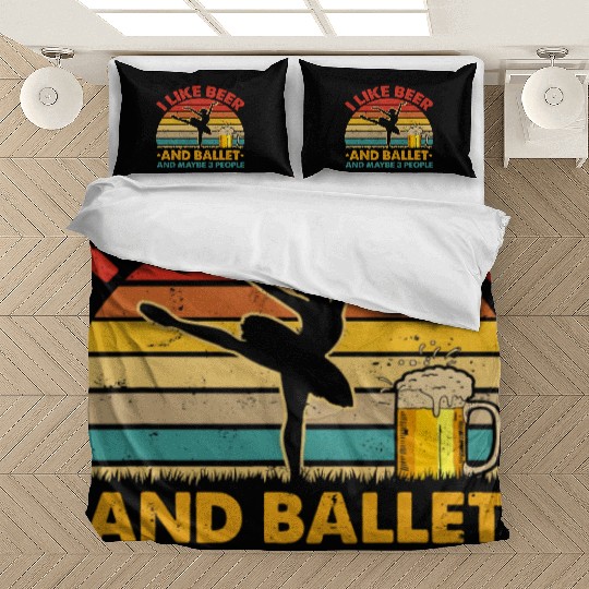 Halloween Vintage Retro I Like Beer And Ballet And Bedding Sets