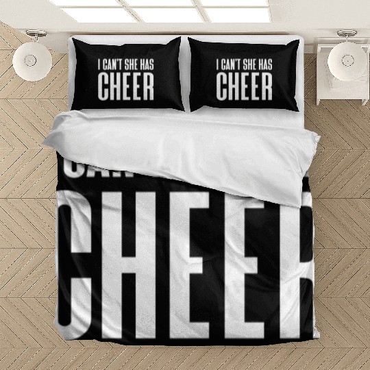 I Can't She Has Cheer Cheerleading Mom Dad Bedding Sets