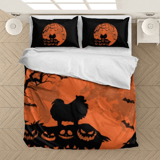 Pomeranian And Moon Halloween Funny Dog Lover Bedding Sets