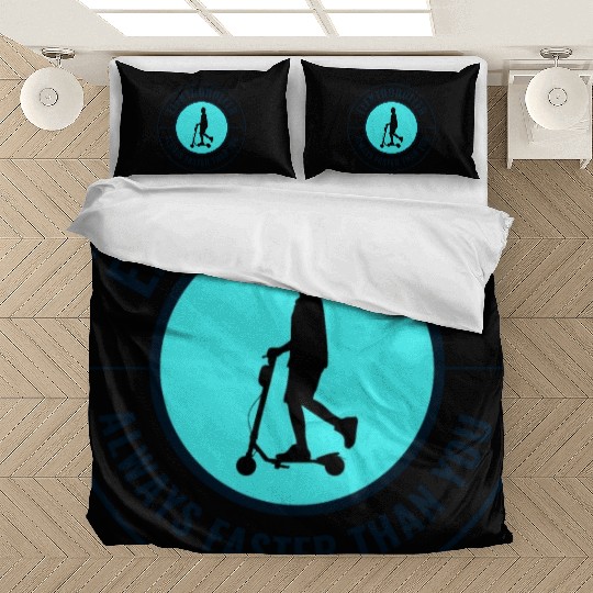 Electric Scooter Driver Motorized E-Scooter Bedding Sets
