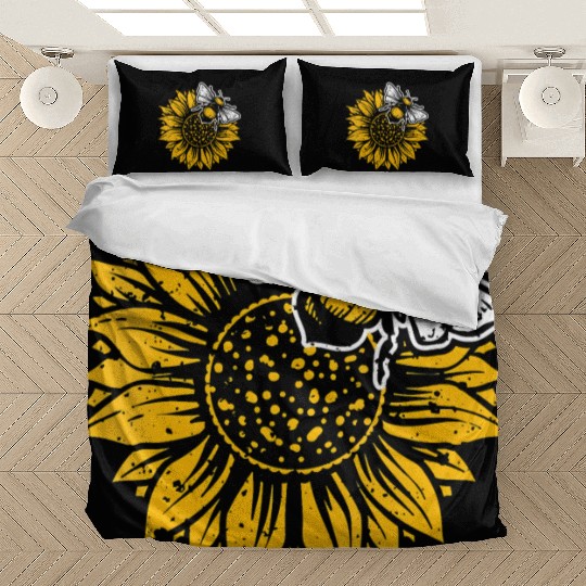 Womens Bumblebee Sunflower Springtime Save The Bee Bedding Sets