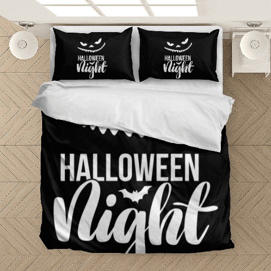 Halloween Night Evil Smile (white) Bedding Sets