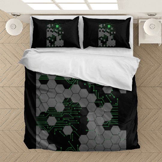 Computer Science Circuit Board Bedding Sets