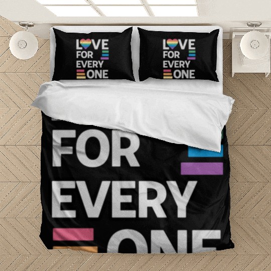 Rainbow unisex love for everyone Bedding Sets