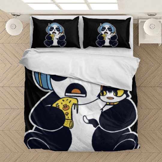 snack, slice, crust, cheese, song, pet, animals Bedding Sets