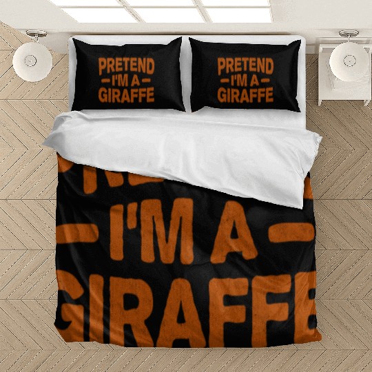 Pretend I'm A Giraffe Easy Lazy Halloween Costume Bedding Sets