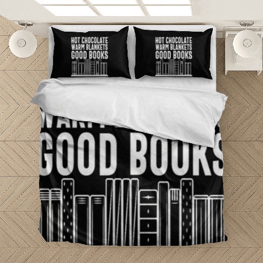 Hot Chocolate Warm Blanket Good Books Cool Quotes Bedding Sets