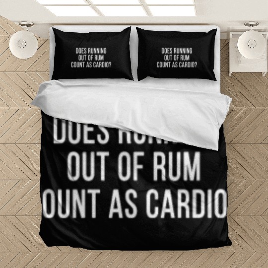 Funny Rum Fan Cocktails Anti Workout Exercise Gym Bedding Sets