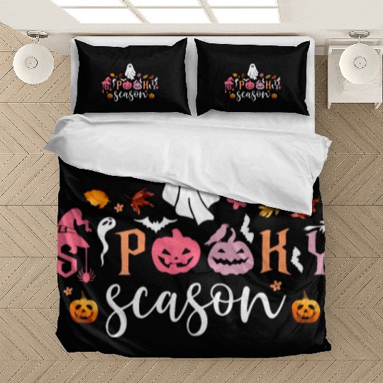 Funny Halloween Retro Spooky Season Bedding Sets