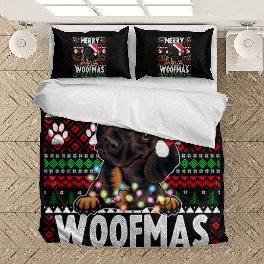 Cute Dog Pajama - Dachshund Dog Lover Christmas Bedding Sets