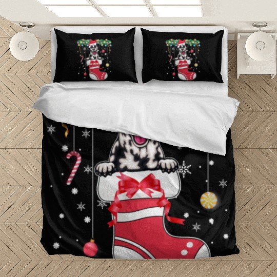 Dalmatian Dog Lover Christmas - Dog Christmas Stoc Bedding Sets