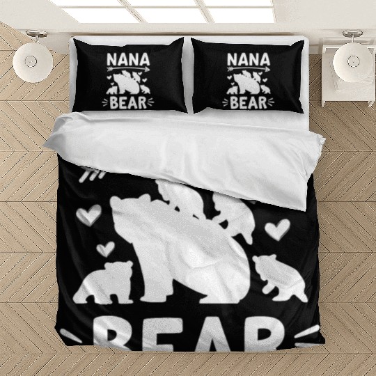 Nana Bear 4 Cubs Cute Grandparents Day Gift 4 Gran Bedding Sets