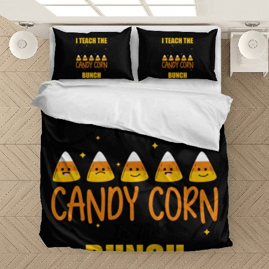 Cute I Teach The Cutest Candy Corn Halloween Bedding Sets